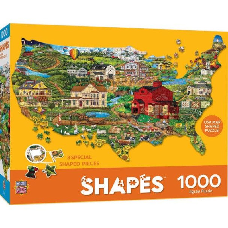 Contours – America the Beautiful – 1000 Piece Shaped Puzzle