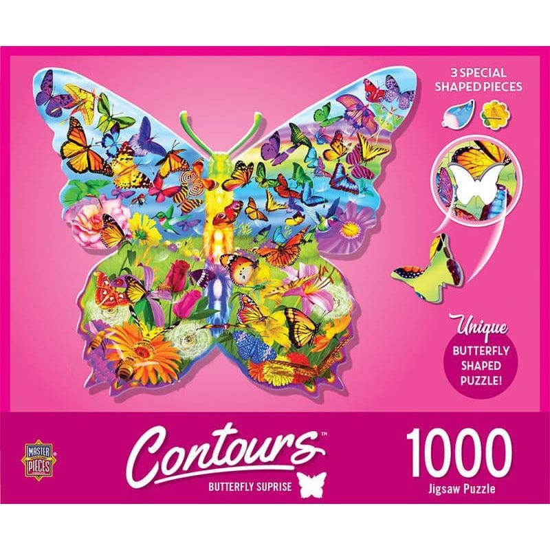 Contours – Butterfly Surprise – 1000 Piece Shaped Puzzle
