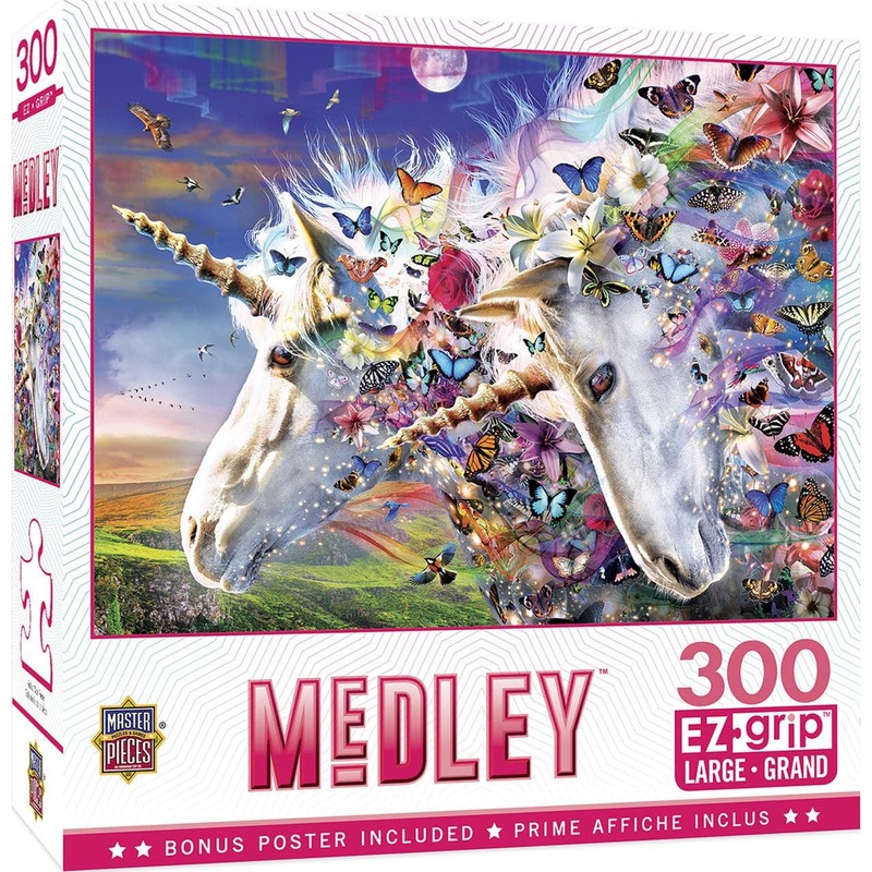 Medley – Unicorns & Butterflies – 300 Piece EzGrip Puzzle