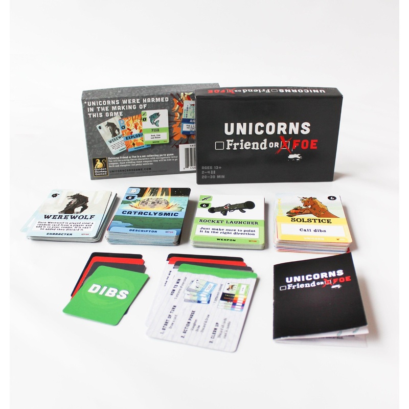 Unicorns Friends or Foe Party Card Game for Kids & Adults