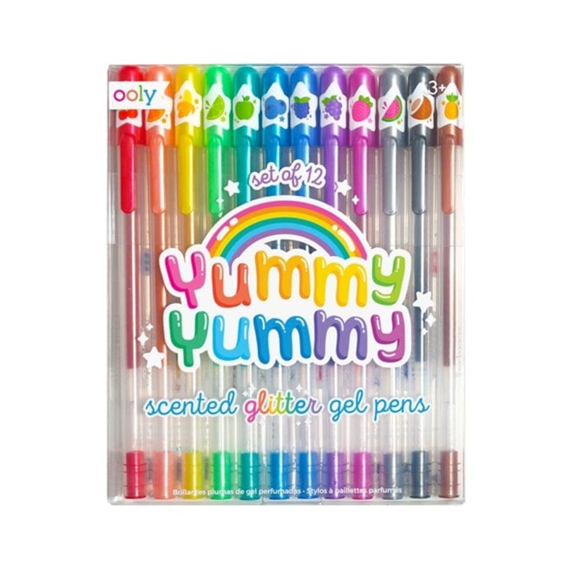 Yummy Yummy Scented Glitter Gel Pens 2.0 – Set of 12