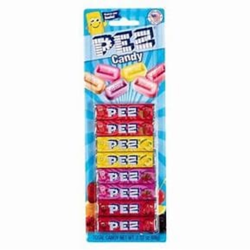 Pez Blister Card – Fruit 8 Pack Candy Rolls