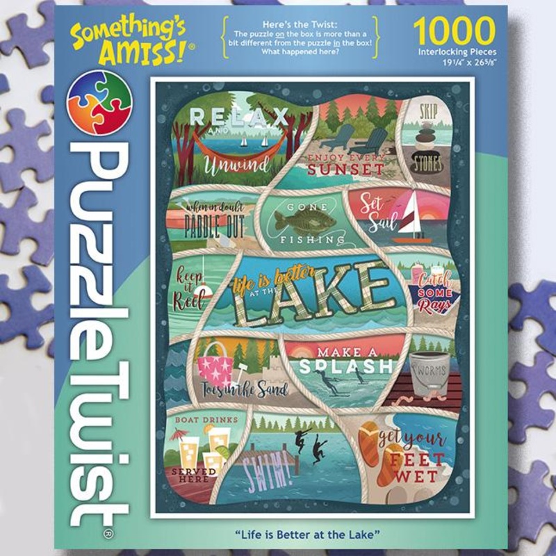 Puzzle Twist – Life Is Better At The Lake – 1,000 Piece Puzzle