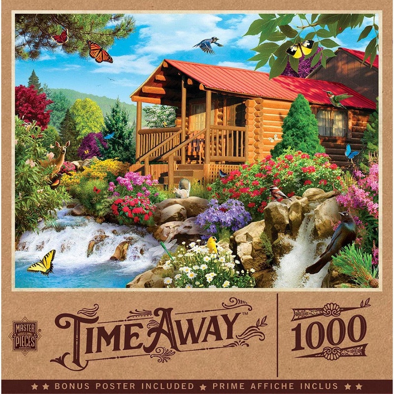 Time Away – Cascading Cabin – 1000 Piece Puzzle