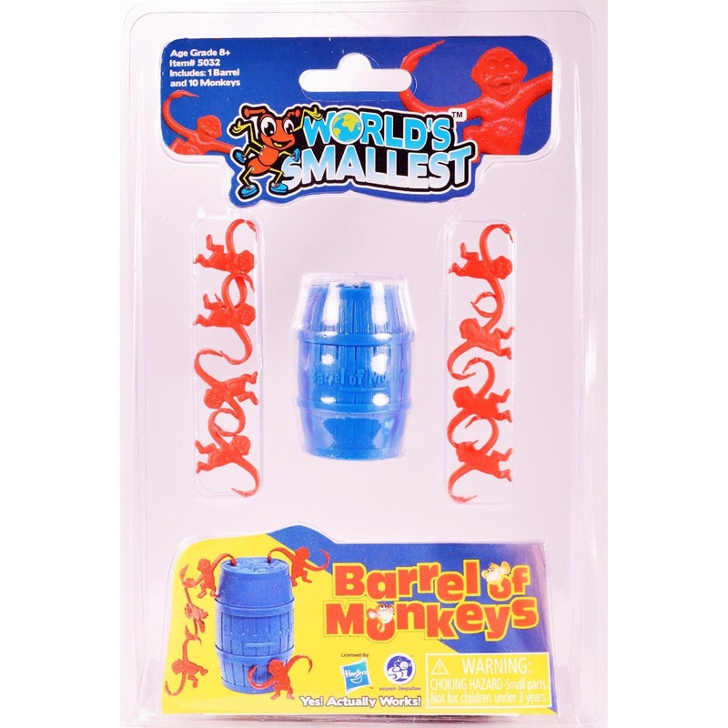 World’s Smallest Barrel of Monkeys
