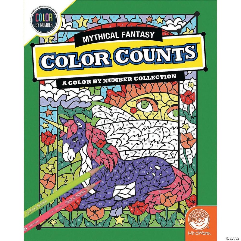 Color By Number – Color Counts – Mythical Fantasy