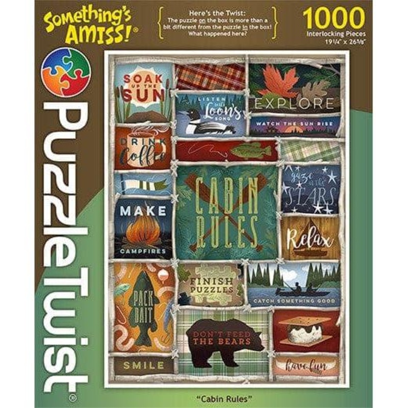 Puzzle Twist – Cabin Rules – 1,000 Piece Puzzle