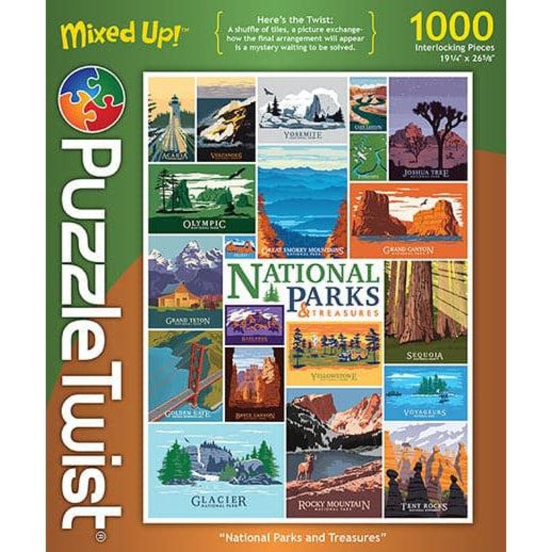 Puzzle Twist – National Parks and Treasures – 1,000 Piece Puzzle