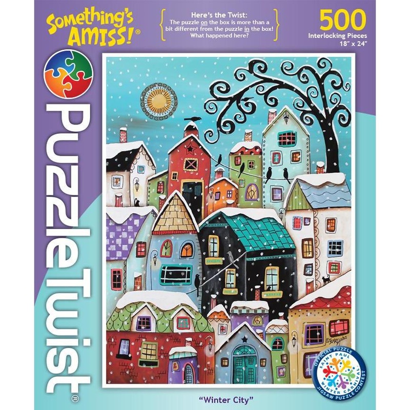 Puzzle Twist – Winter City – 500 Piece Puzzle