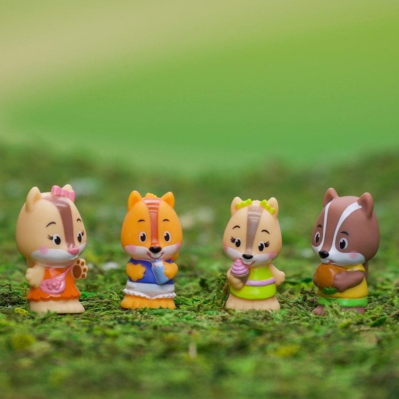 Timber Tots Nutnut Squirrel Family of 4