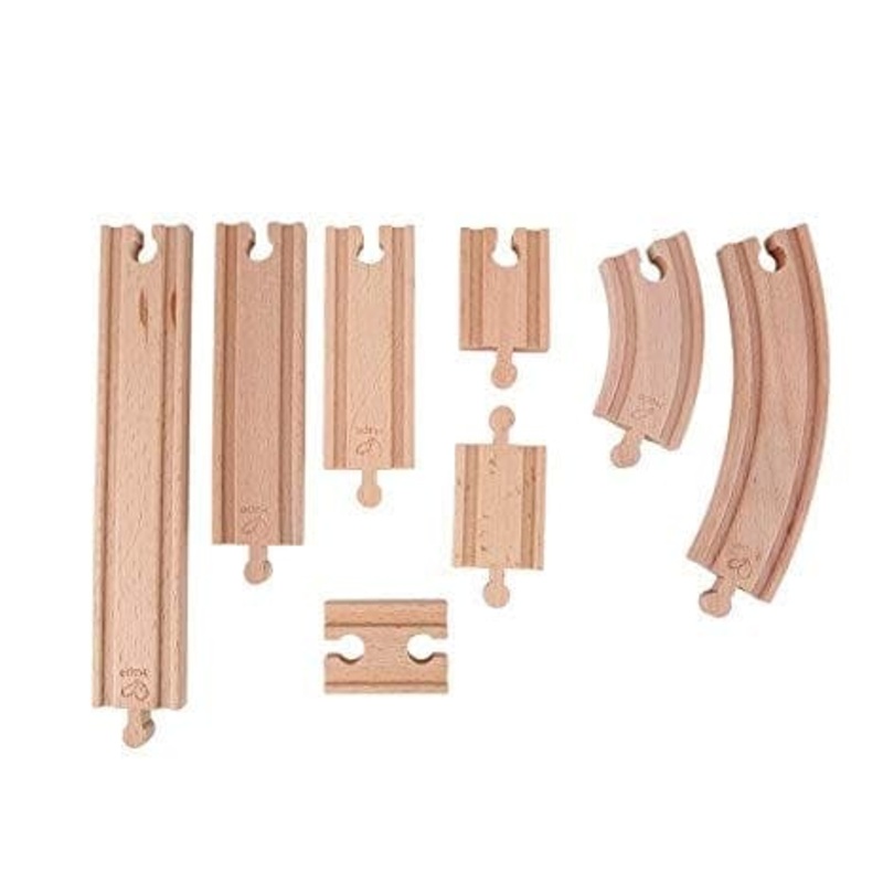 Wooden Train Track Super Expansion Rail Pack