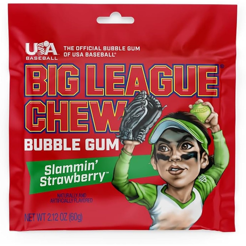 Big League Chew Slammin Strawberry