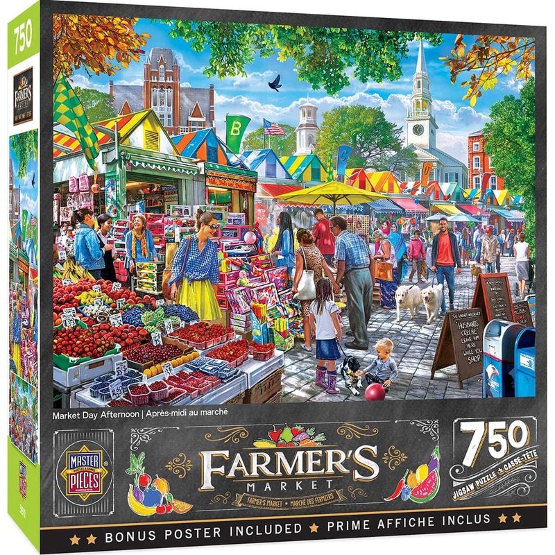 Farmer’s Market – Market Day Afternoon – 750 Piece Puzzle