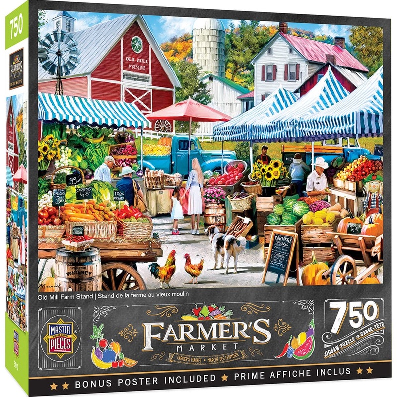 Farmer’s Market – Old Mill Farm Stand – 750 Piece Puzzle