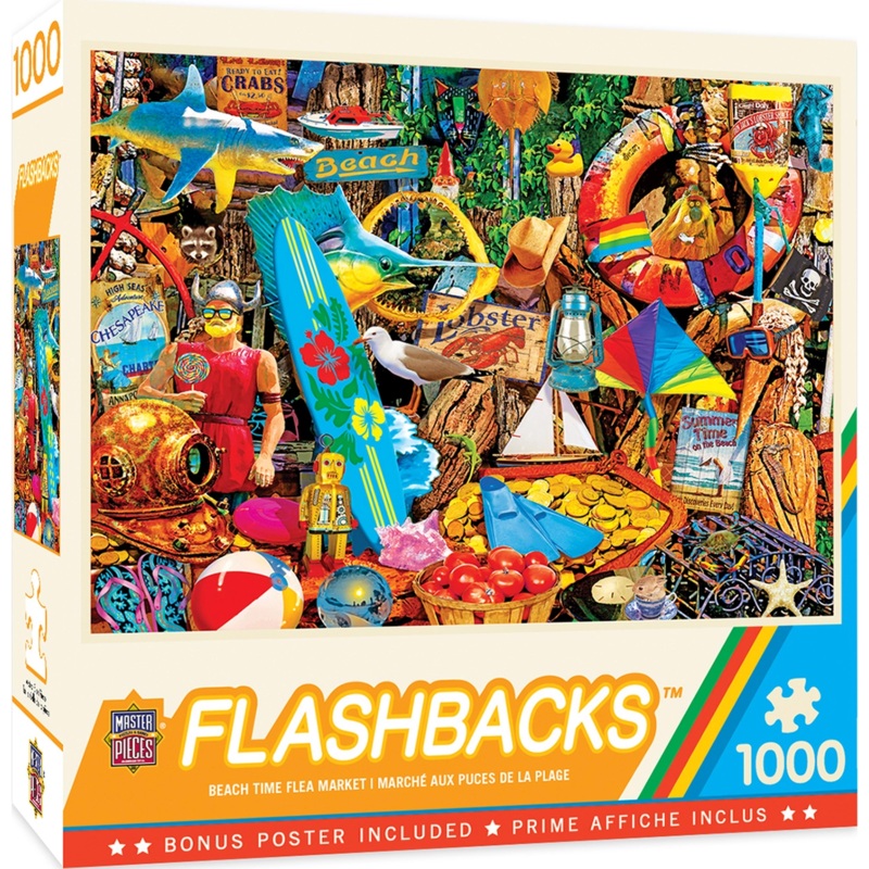 Flashbacks – Beach Time Flea Market – 1000 Piece EZGrip Puzzle