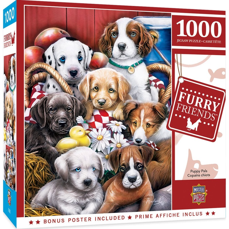 Furry Friends – Puppy Pals – 1000 Piece Puzzle