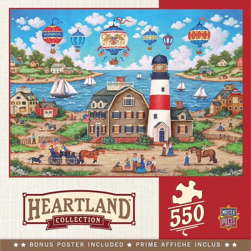 Heartland Collection – Balloons Over the Bay – 550 Piece Puzzle