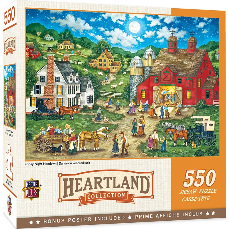 Heartland Collection – Friday Night Hoe Down – 550 Piece Puzzle