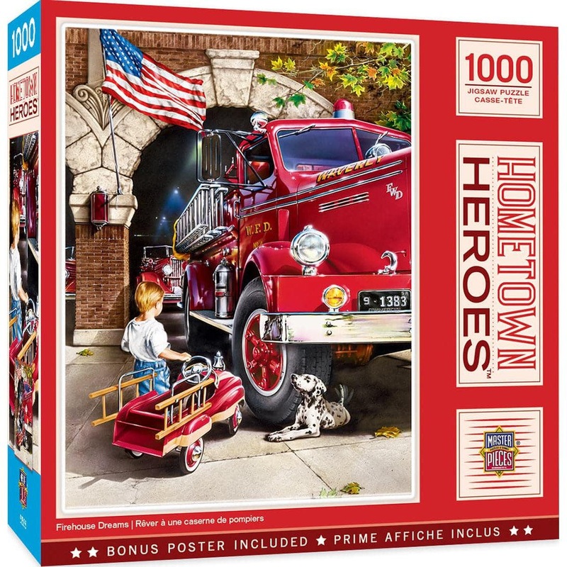 Hometown Heroes – Firehouse Dreams – 1000 Piece Puzzle