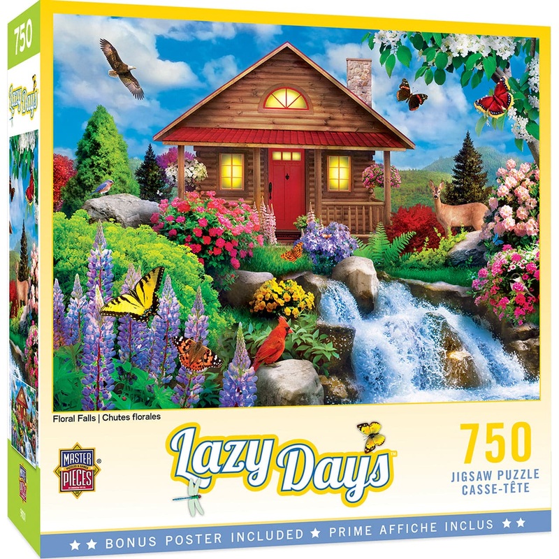 Lazy Days – Floral Falls – 750 Piece Puzzle