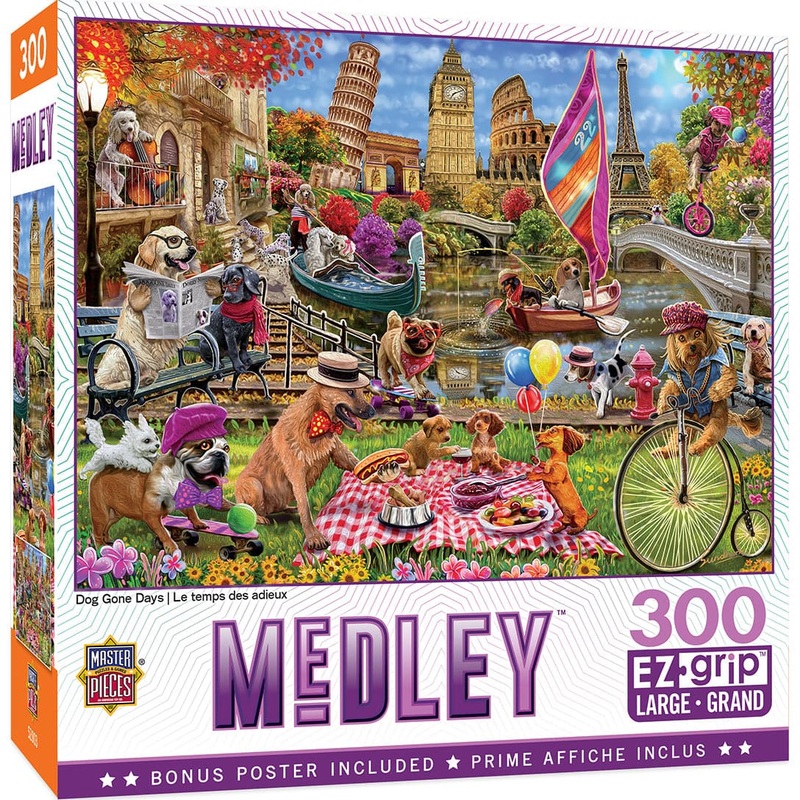 Medley – Dog Gone Days – 300 Piece EzGrip Puzzle