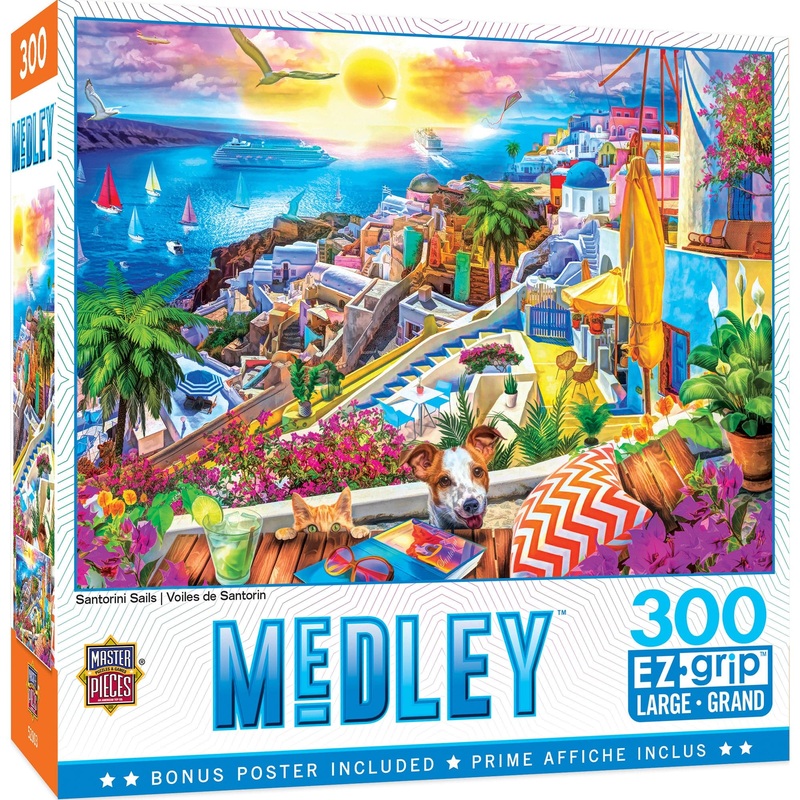 Medley – Santorini Sails – 300 Piece EzGrip Puzzle