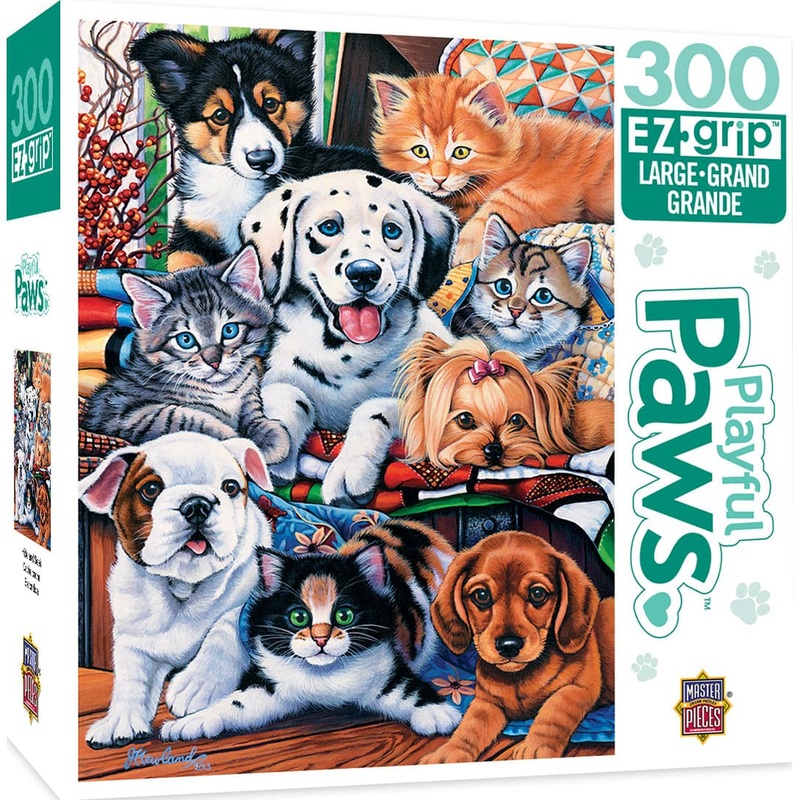 Playful Paws – Hide and Seek – 300 Piece EzGrip Puzzle