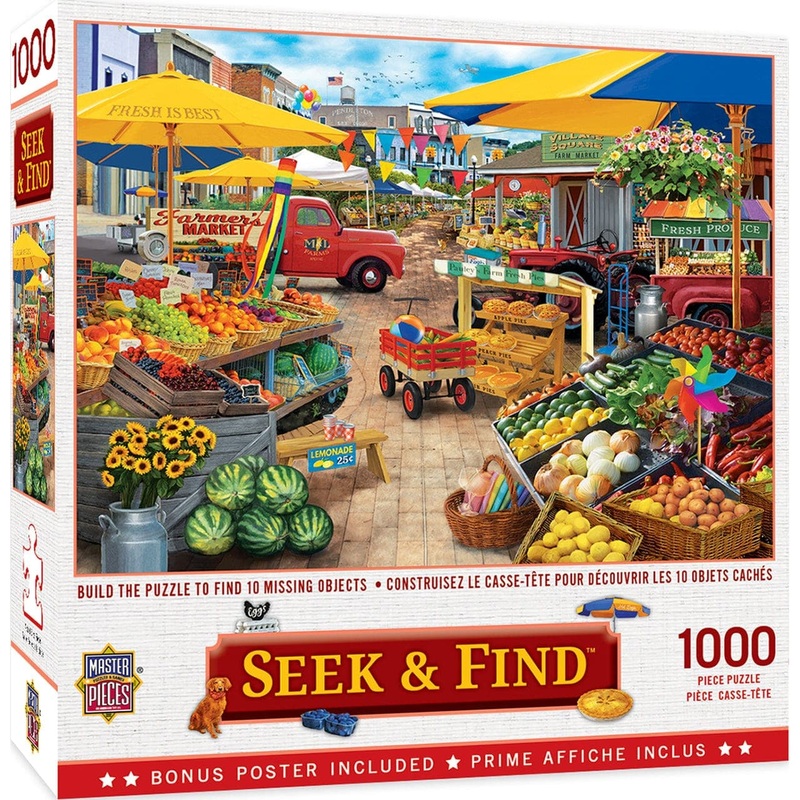 Seek & Find – Market Square – 1000 Piece Puzzle