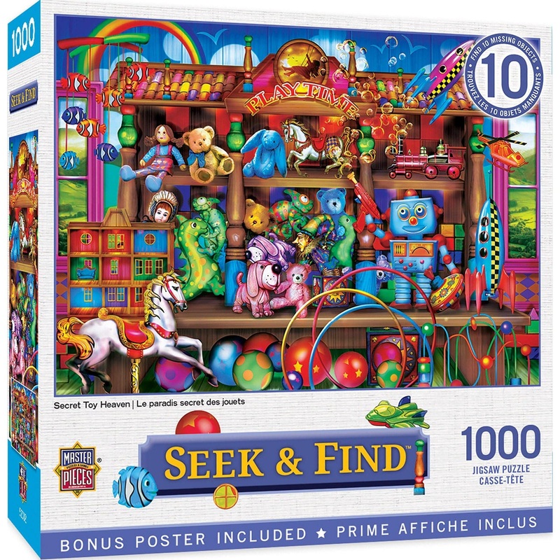 Seek & Find – Secret Toy Heaven – 1000 Piece Puzzle
