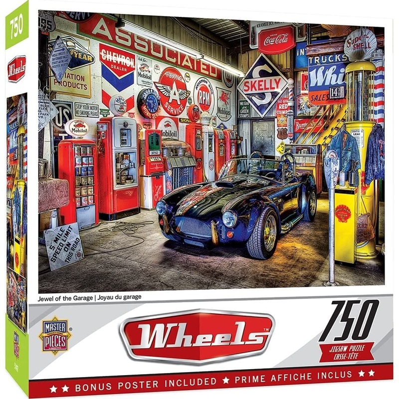 Wheels – Jewel of the Garage – 750 Piece Puzzle