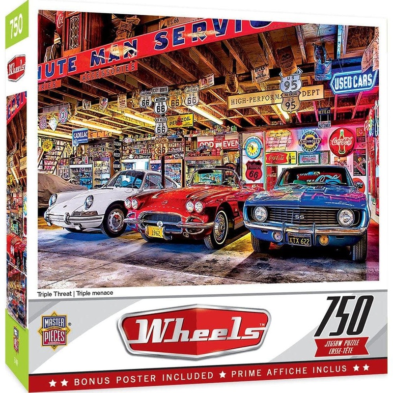 Wheels – Triple Threat – 750 Piece Puzzle