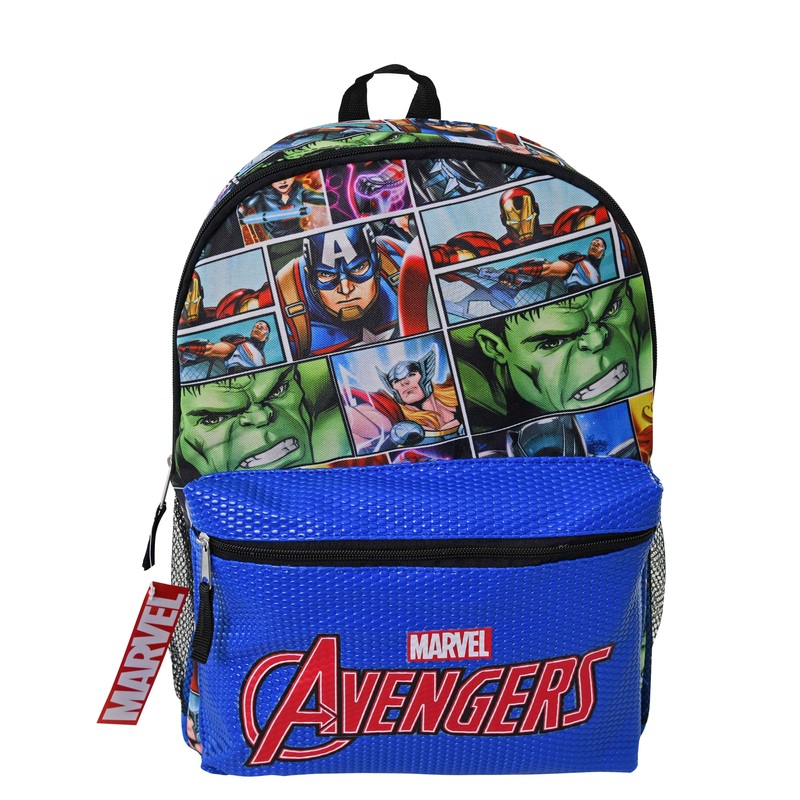 Avengers 16 Backpack with Patent PU front Pocket