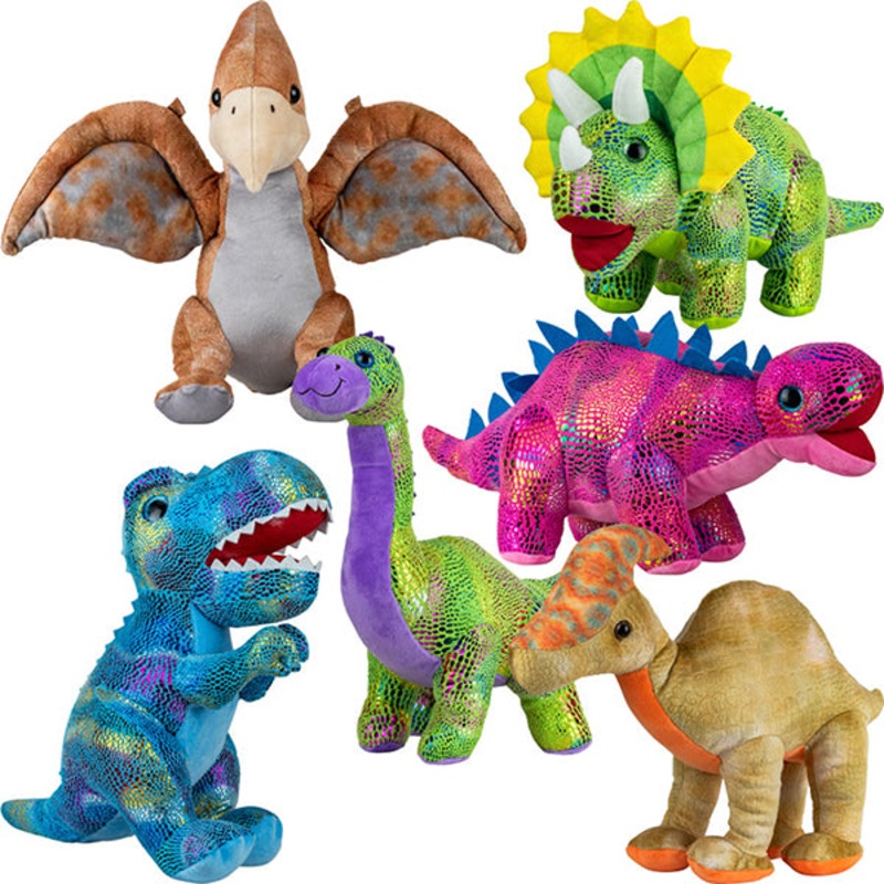 11-14 Jumbo Metallic Dinosaurs Assorted Styles