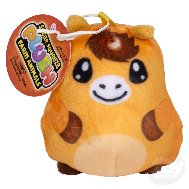 2.75 Sugar Squeeze Plush Farm Toy