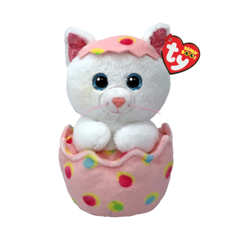 Bean Boo’s – Giggles Cat in Egg – 6 Small