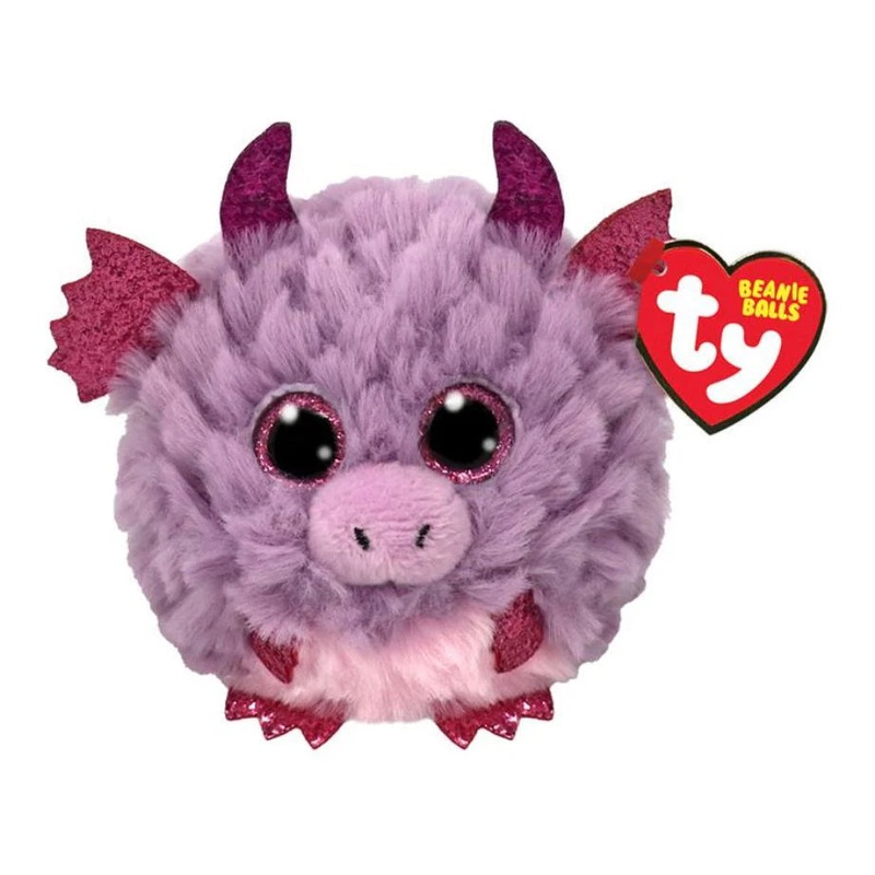 Beanie Puffies 4 Ball – Spark  – Purple Dragon