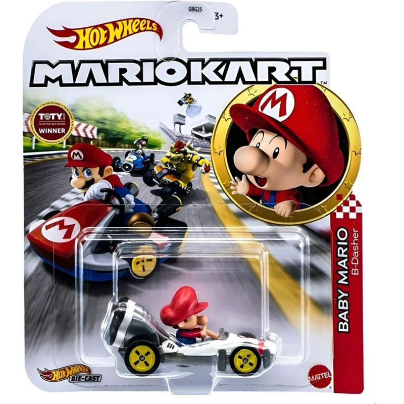 Hot Wheels Mario Kart – Baby Mario B-Dasher