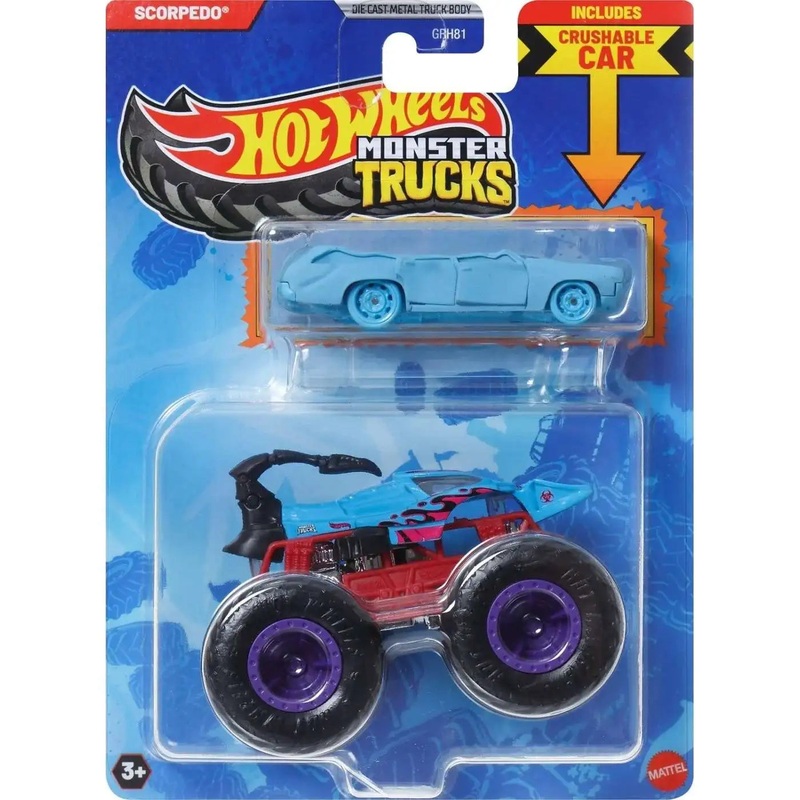 HOT WHEELS Monster Truck plus Car – Scorpedo