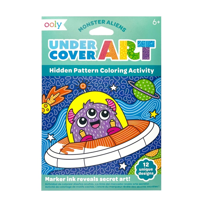 Undercover Art: Hidden Pattern Coloring Activity – Monster Aliens
