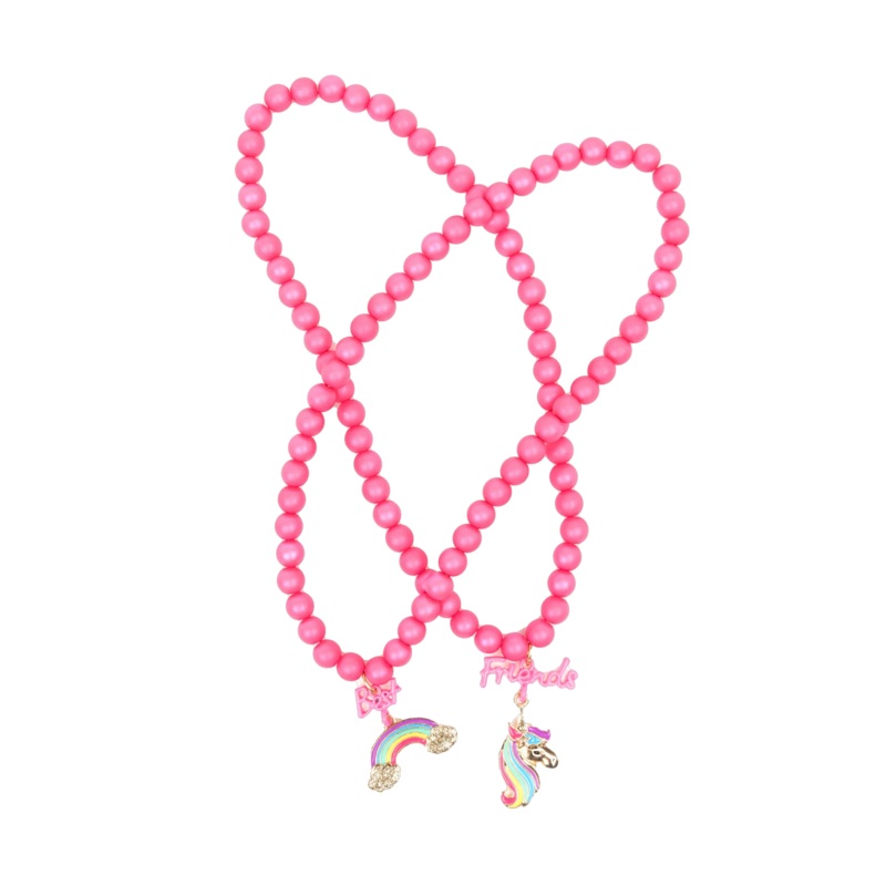 Best Friends Rainbow Unicorn Necklace Set