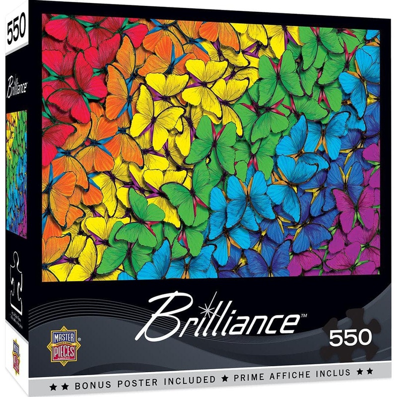 Brilliance – Fluttering Rainbow – 550 Piece Puzzle