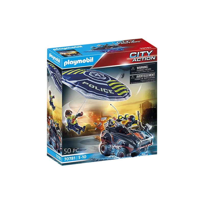 City Action – Police Parachute With Amphibious Vehicle