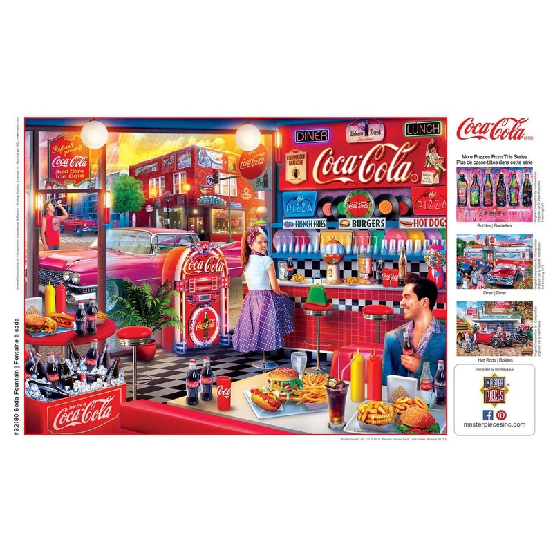 Coca-Cola – Soda Fountain – 300 Piece EzGrip Puzzle