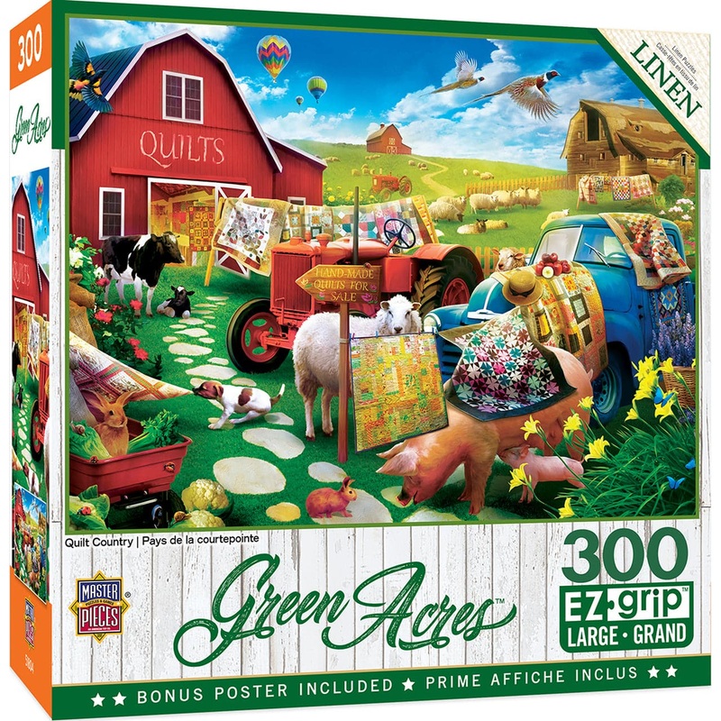 Green Acres – Quilt Country – 300 Piece EzGrip Puzzle