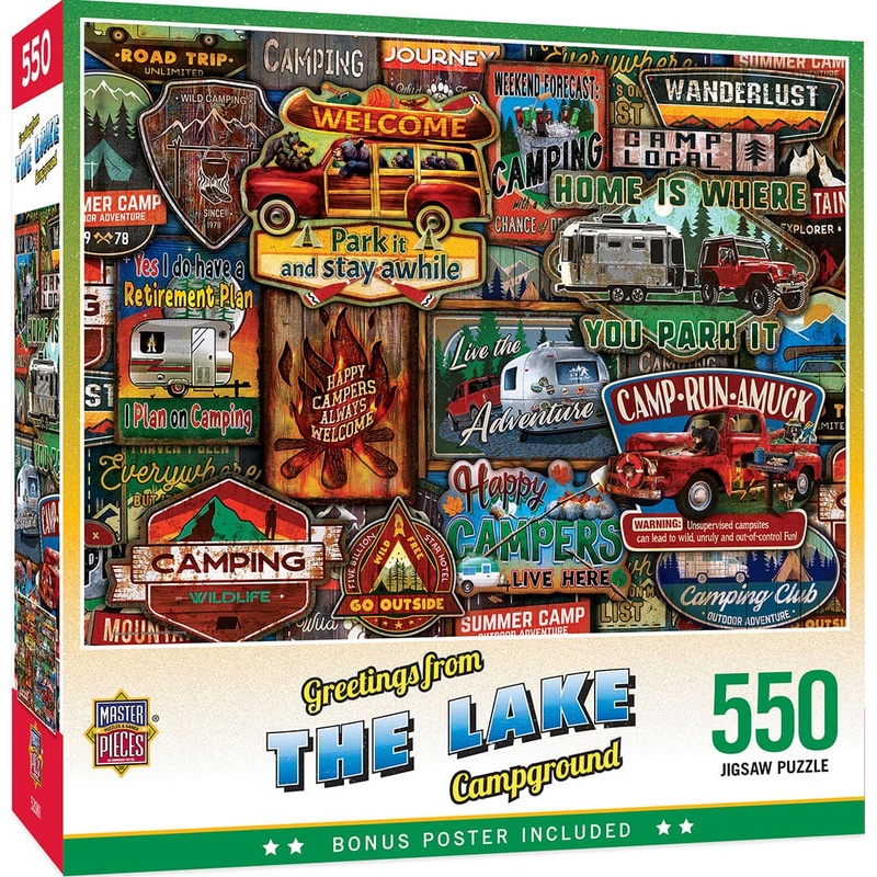 Greetings From – The Lake – 550 Piece Puzzle