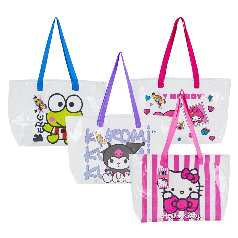 Hello Kitty & Friends 14 Clear Tote Bag Assorted Styles