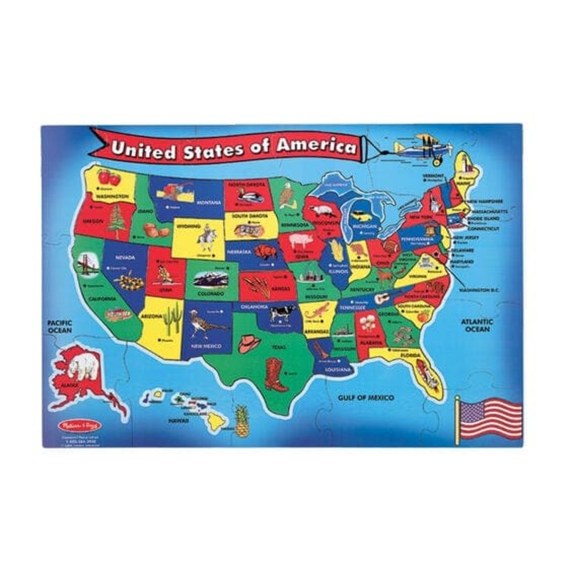 U.S.A. Map  Floor Puzzle – 51 Pieces