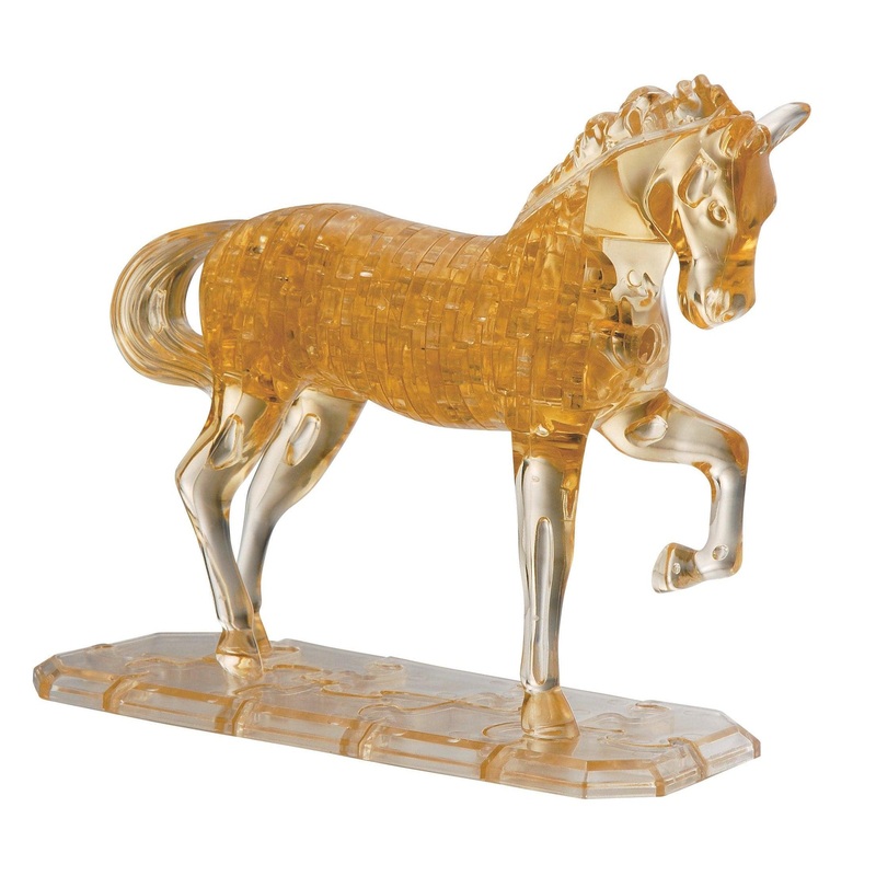 3D Crystal Puzzle Deluxe – Gold Horse