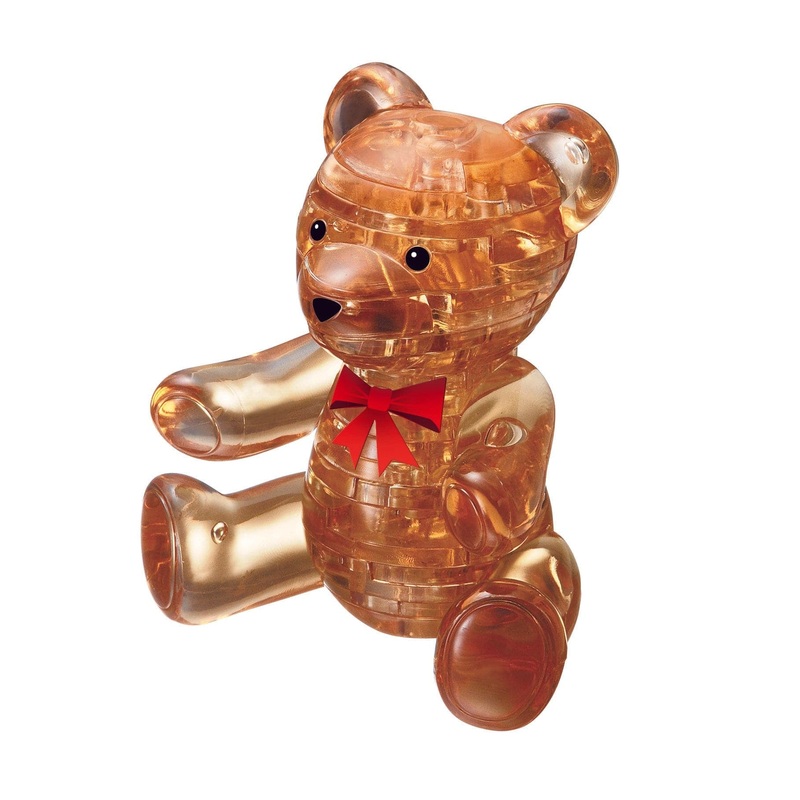 3D Crystal Puzzle – Teddy Bear Gold