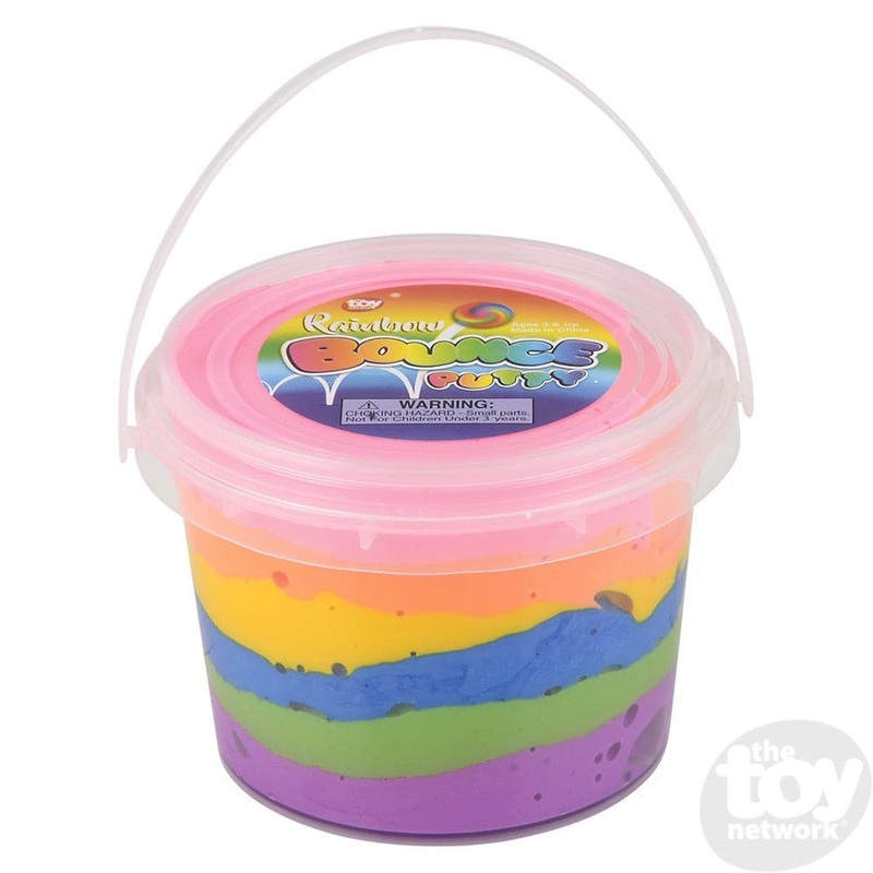 4 Rainbow Bouncing Putty